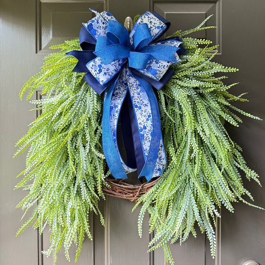 Waterproof Oval Beadgrass Wreath