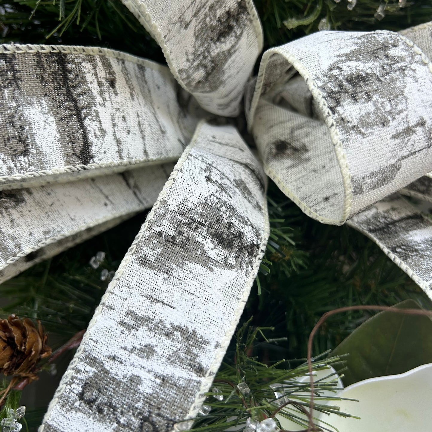 Winter Owl Wreath | Handmade Magnolia and Pine Wreath | 24” x 26”