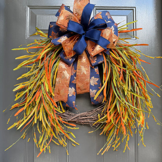 Autumn Splendor Fall Wreath – 28” Front Door Decor