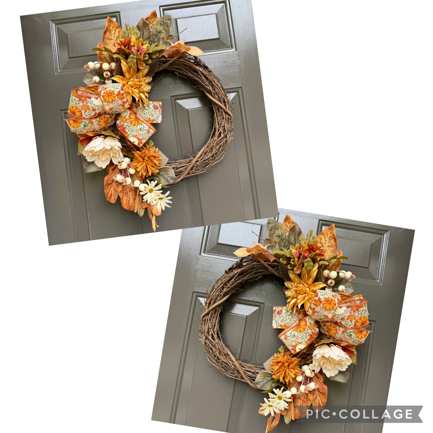 Fall Double Door Wreath Set