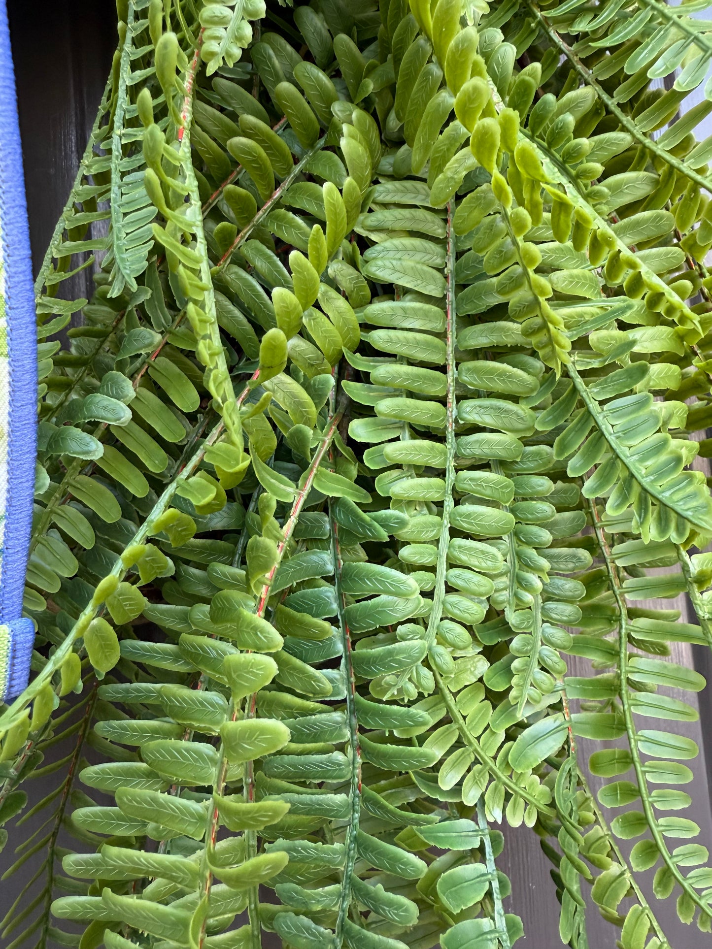 Signature Fern Wreath with Hydrangea Bow – Waterproof Year-Round Greenery Front Door Wreath