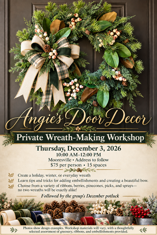 Private Wreath Making Workshop - December 3rd, 2026
